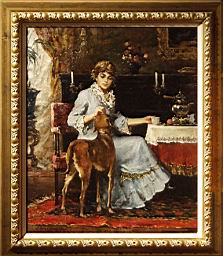 Girl with her Dog (click here to see full size picture)