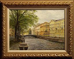Lover's Tryst over the Griboedov Canal (click here to see full size picture)