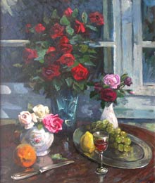 Still Life with Friuts and Roses (click here to see full size picture)