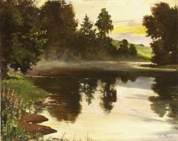 The Sunset on the River (click here to see full size picture)